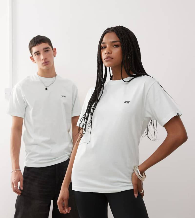 Vans - T-Shirt mit Logo auf der linken Brust in Mintgrün, exklusiv bei ASOS von Vans
