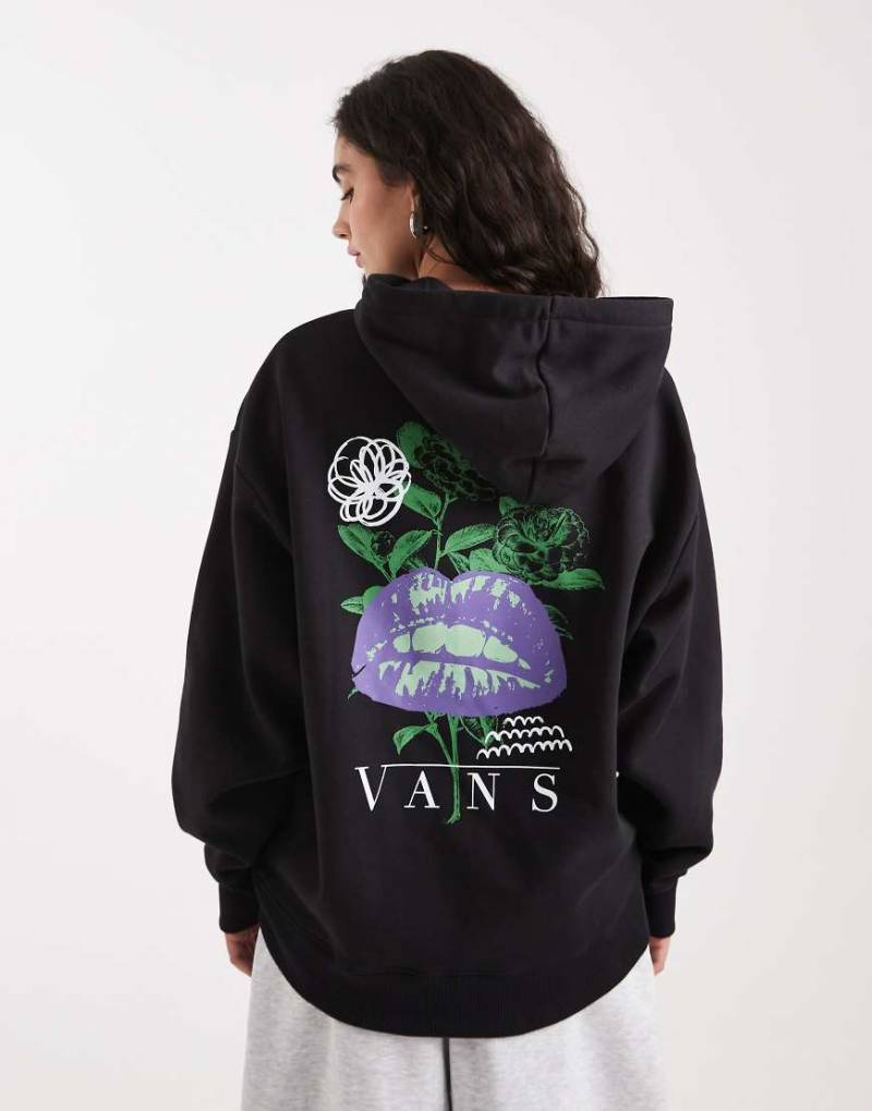 Vans - Talk Talk - Oversize-Kapuzenpullover in Schwarz von Vans