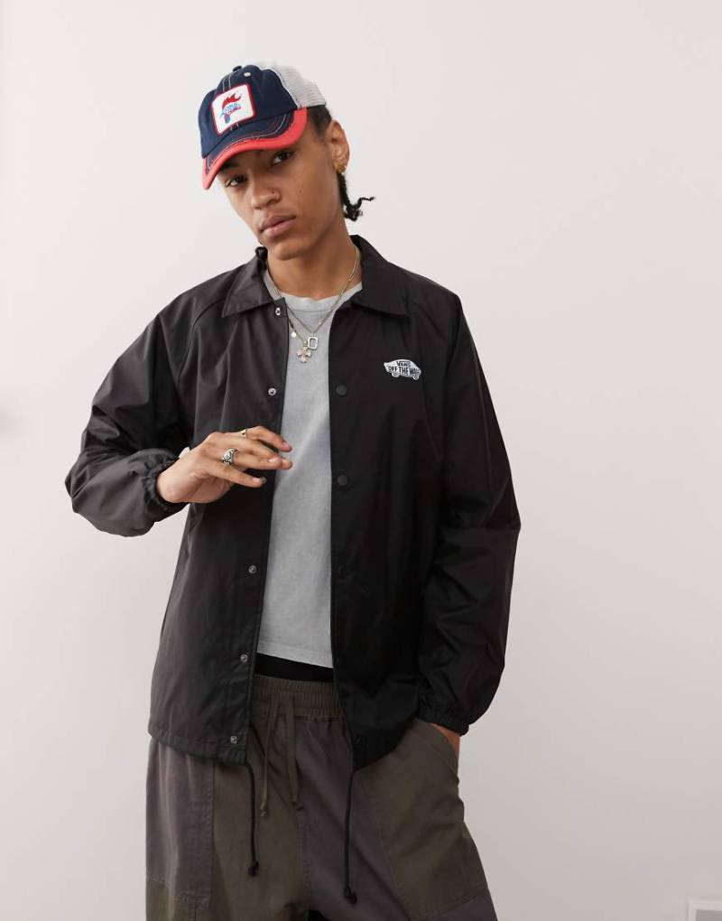 Vans - Torrey - Trainingsjacke in Schwarz mit Logo auf der linken Brust von Vans