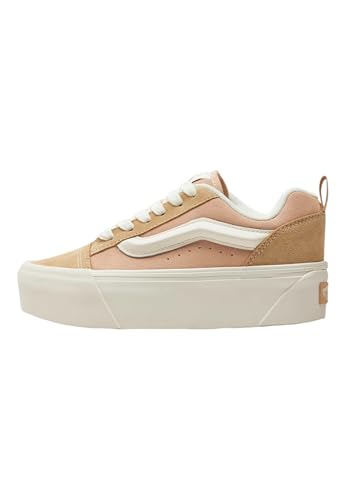 Vans - Turnschuhe KNU Stack aus Leder, Kamel-Rose (7) von Vans
