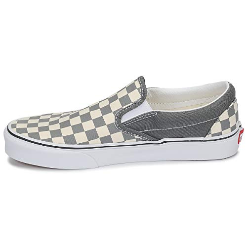 Vans U Classic Slip-On-Schuhe für Erwachsene, Unisex, klassisches Design, Schwarz - Schachbrettmuster, Zinn, True White - Größe: 36 EU von Vans