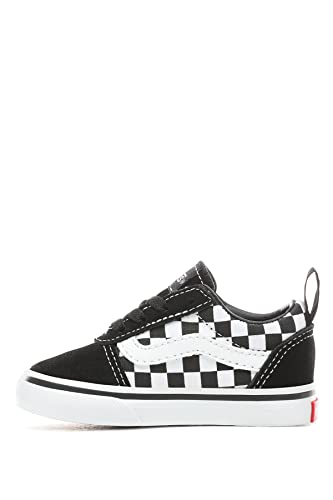 Vans Unisex Kinder Ward Slip-on Canvas Sneaker, Schwarz Checkers Black True White Pvc, 23.5 EU von Vans