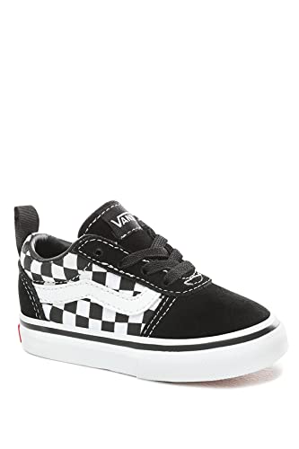 Vans Unisex Baby Ward Slip-on Canvas Sneaker, Schwarz Checkers Black True White Pvc, 25.5 EU von Vans