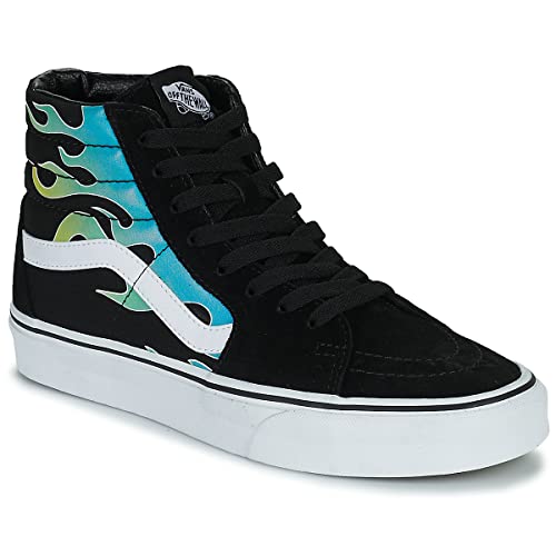 Vans Unisex Hi-Top Sneaker, Glow Flame schwarz/weiß, 44.5 EU von Vans