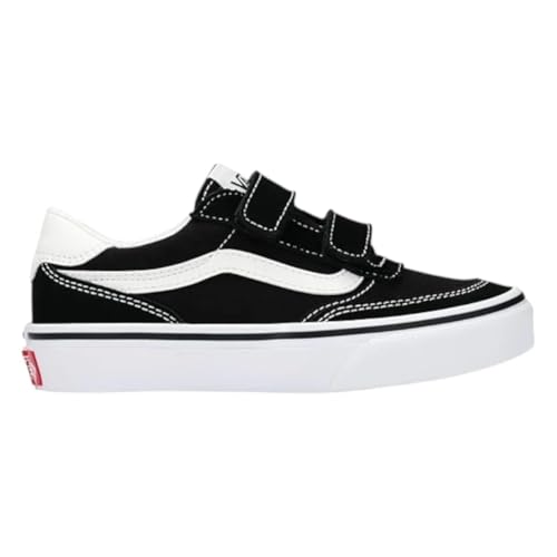 Vans Unisex Brooklyn Sneaker, Veloursleder-Leinwand schwarz weiß von Vans
