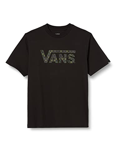 Vans Unisex-Kinder Checkered T-Shirt, Black-Camo, 10-12 Years von Vans