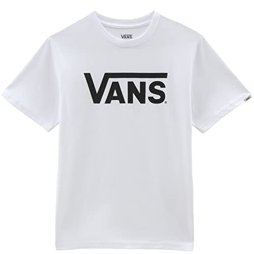 Vans Unisex-Kinder Classic T-Shirt, White-Black, M von Vans