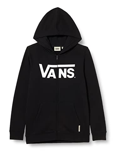 Vans Unisex-Kinder Classic Zip Hooded Sweatshirt, Black, M von Vans