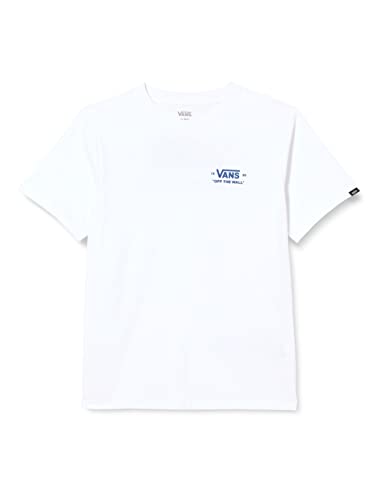 Vans Unisex-Kinder Essential T-Shirt, White-Indigo, 8-10 Years von Vans