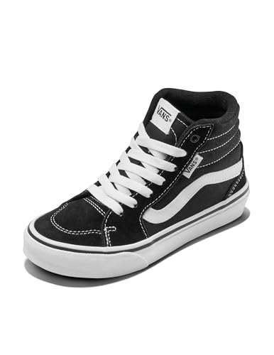 Vans Unisex Kinder Filmore Hi Sneaker Filmore Hi Trainers, (Suede/Canvas) black/white, 31.5 EU von Vans