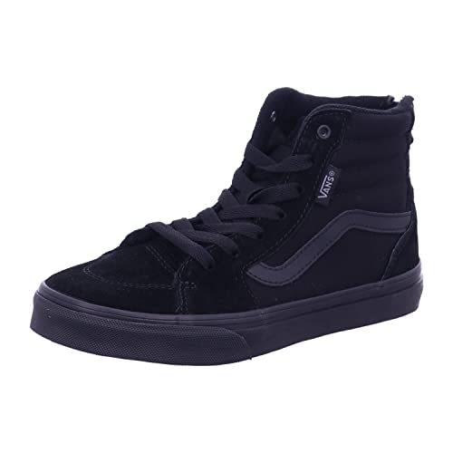 Vans Unisex Kinder Filmore Hi Zip Sneaker, Suede Canvas Black Black, 37 EU von Vans