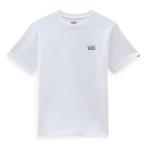 Vans Unisex-Kinder Mini Script T-Shirt, White-Black, L von Vans