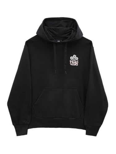 Vans Unisex-Kinder Peace Head Hoodie Hooded Sweatshirt, Black, XL von Vans