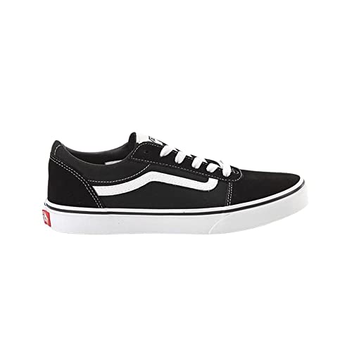 Vans Unisex Kinder Ward Suede/Canvas Sneaker, Schwarz ((Suede/Canvas) Black/White Iju), 36 EU von Vans