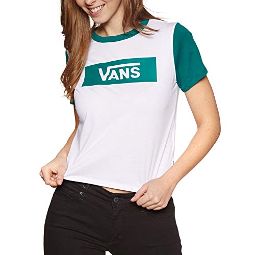 Vans V Tangle Range Ringer Womens Short Sleeve T-Shirt Small White-Quetzal Vans V Tangle Range Ringer Womens Short Sleeve T-Shirt Small White-Quetzal von Vans