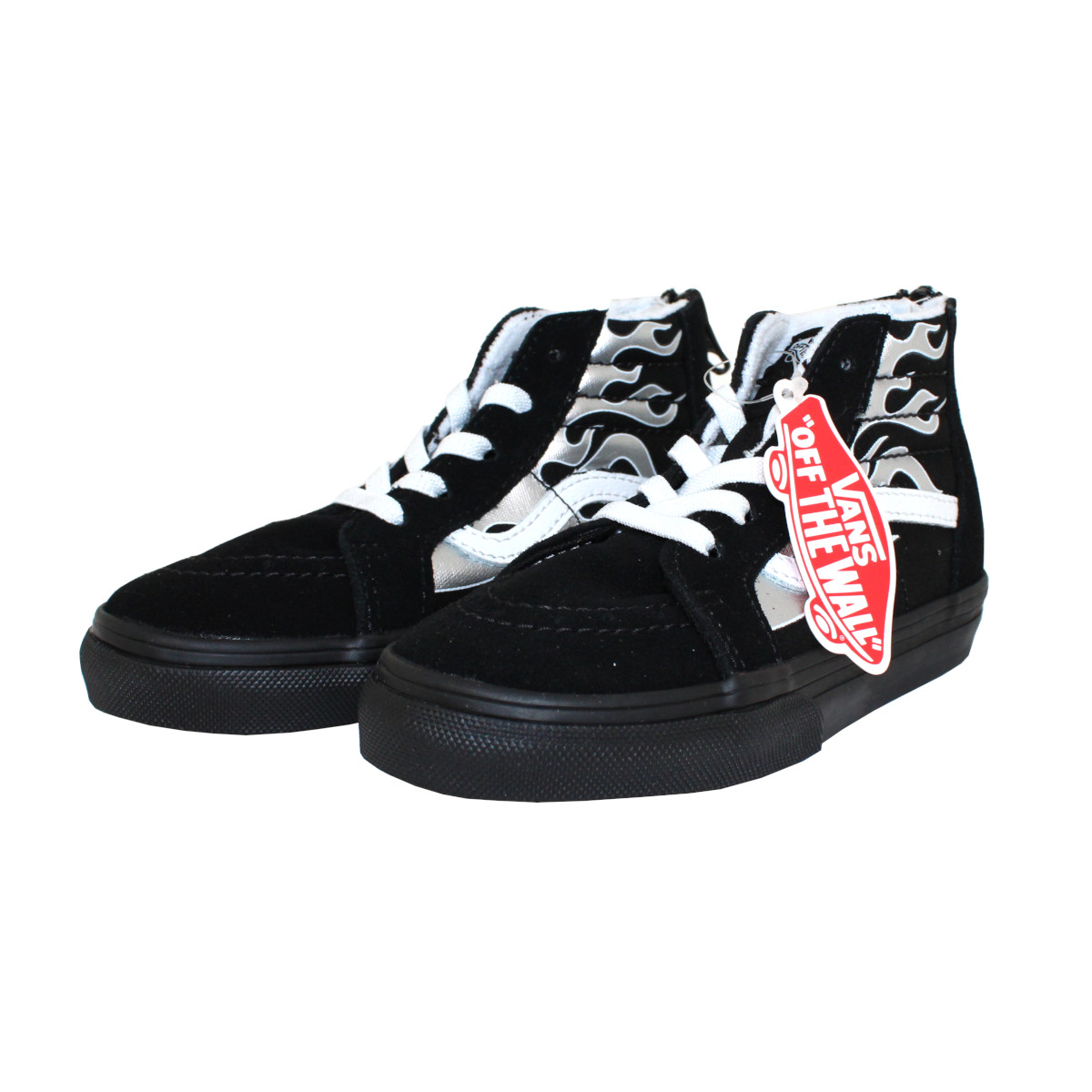 Vans VN000XG57US1 TD Sk8-Hi Zip Sneaker Kinderschuhe schwarz / silber von Vans