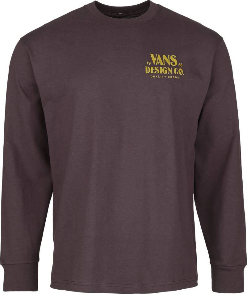 Vans Vans Hov Langarmshirt weinrot in L von Vans