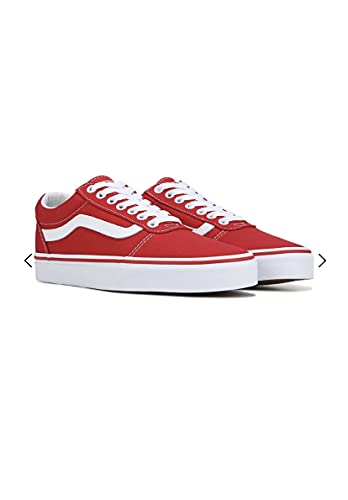 Vans Ward Low Top Sneaker - Racing Red/White (8) (Racing Red/White) von Vans