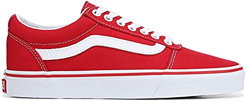 Vans Ward Low Top Sneaker - Racing Red/White (9) (Racing Red/White) von Vans