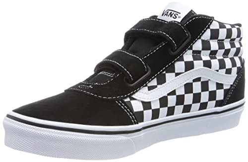 Vans Ward Mid V Sneaker, Checker Black/White, 32 EU von Vans