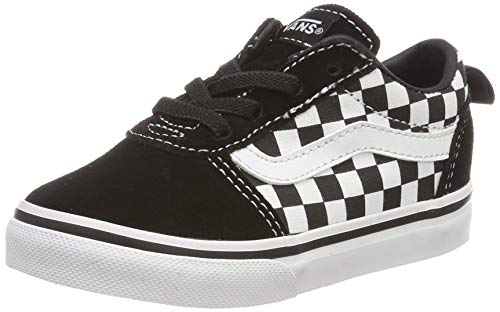 Vans Ward Slip-on Canvas Unisex Kinder Sneaker, Schwarz Checkers Black True White Pvc, 17 EU von Vans
