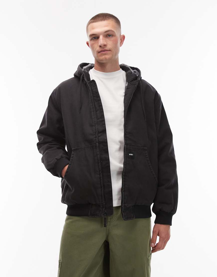 Vans - Workwear - Workwear-Jacke aus Canvas in Schwarz mit durchgehendem Reißverschluss Vans - Workwear - Workwear-Jacke aus Canvas in Schwarz mit durchgehendem Reißverschluss von Vans