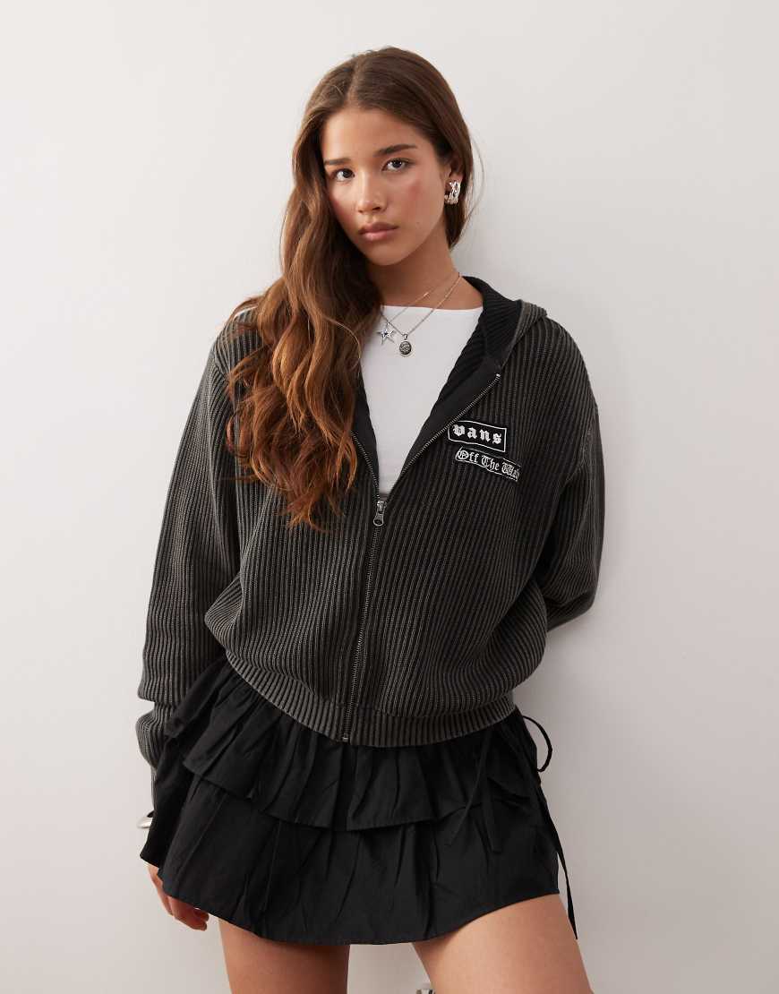 Vans - Ximeno - Sweatshirt in Schwarz mit Reißverschluss Vans - Ximeno - Sweatshirt in Schwarz mit Reißverschluss von Vans