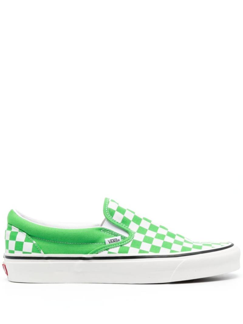 Vans Slip-On-Sneakers mit Schachbrettmuster - Grün von Vans