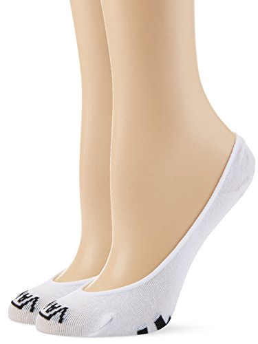 vans Damen Füßlinge GIRLY NO SHOW 1-6 2PK VA33TI, Gr. One Size (Herstellergröße: OS), Weiß (WHITE-BLACK YB2) von Vans