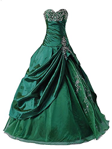 Vantexi Frauen Formellen Abschlussball Abend Kleid Ballkleid Prom Kleider Smaragd Größe 56 von Vantexi