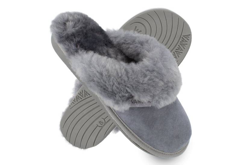 Vanuba CASHMERE I Damen Hausschuh Echtleder Hüttenschuhe/Winter-Hausschuhe/Gefüttert von Vanuba