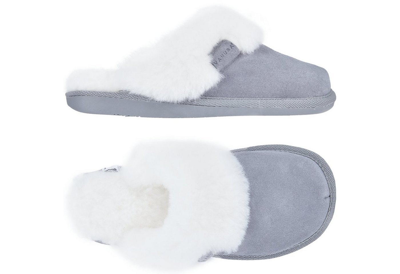 Vanuba CASHMERE I Damen Hausschuh Echtleder Hüttenschuhe/Winter-Hausschuhe/Gefüttert von Vanuba