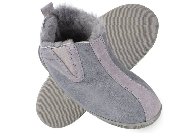 Vanuba COLUMBIA Herren Hausschuh Echtleder Hüttenschuhe/Winter-Hausschuhe/Gefüttert von Vanuba