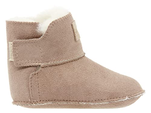 Vanuba - Kinder Hausschuhe Kiko 16 EU, Lammfell Winterschuhe, Baby Schuhe, Junge und Mädchen, Echtleder, Handgefertigt, Warme - Beige/Weiß von Vanuba