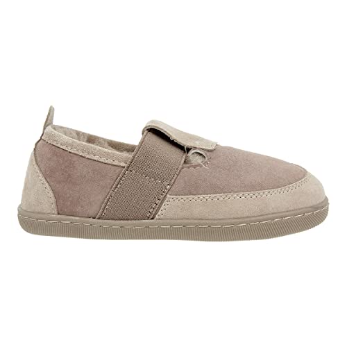 Vanuba - Kinder Hausschuhe Lambi 31 EU, Natürliche Schafwolle, Schuhe für Junge und Mädchen, Turnschläppchen, Rutschfeste Sohle, Handgefertigt - Beige von Vanuba