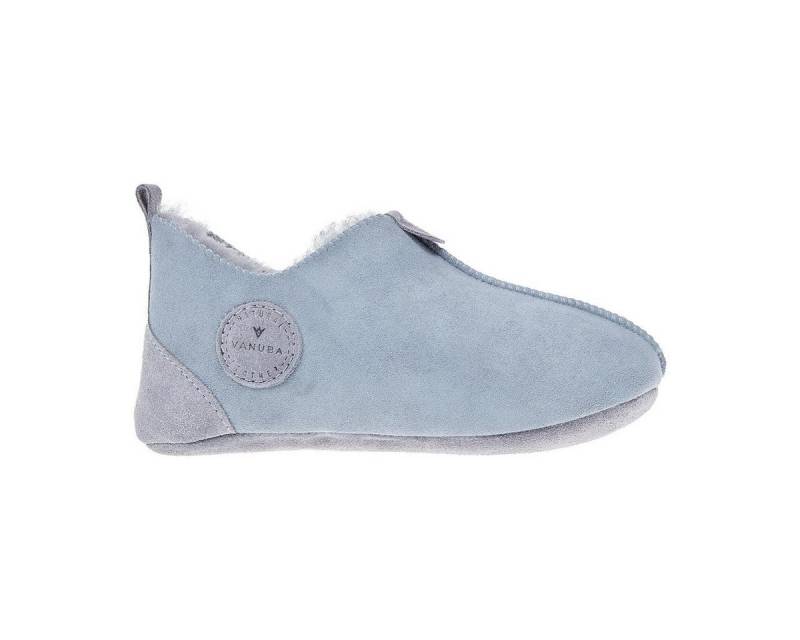 Vanuba OXFORD Kinder Hausschuh Echtleder Hüttenschuhe/Winter-Hausschuhe/Gefüttert von Vanuba