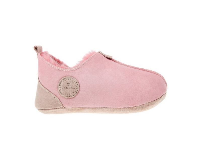 Vanuba OXFORD Kinder Hausschuh Echtleder Hüttenschuhe/Winter-Hausschuhe/Gefüttert von Vanuba