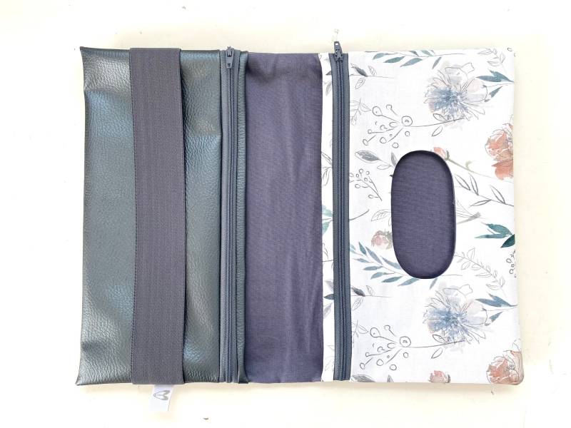Windeltasche Kunstleder Blau/Grau von Vanyvi