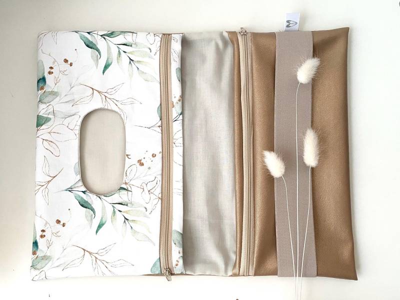 Windeltasche Kunstleder Warmgold Eukalyptus Windeltasche Kunstleder Warmgold Eukalyptus von Vanyvi