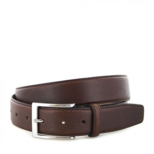 VANZETTI Herren Ledergürtel Made in Germany dunkelbraun 95 von Vanzetti