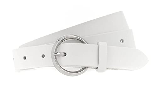 Vanzetti 25mm Leather Belt W85 White von Vanzetti