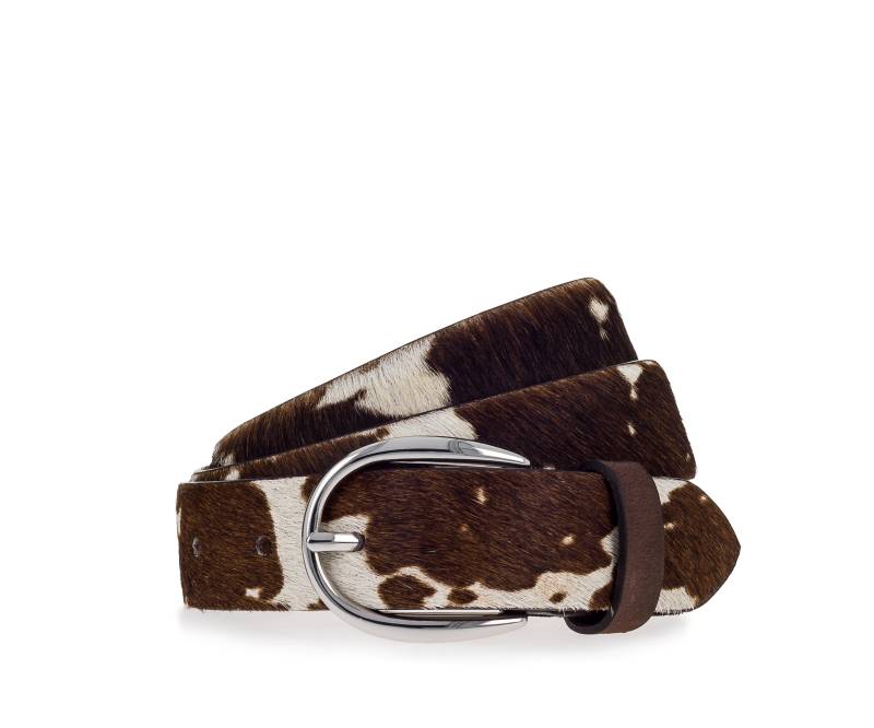 Vanzetti - 30 mm Ledergürtel dunkelbraun-weiß | 2025-49nos 01.12.2025 - Gr. - 80 von Vanzetti