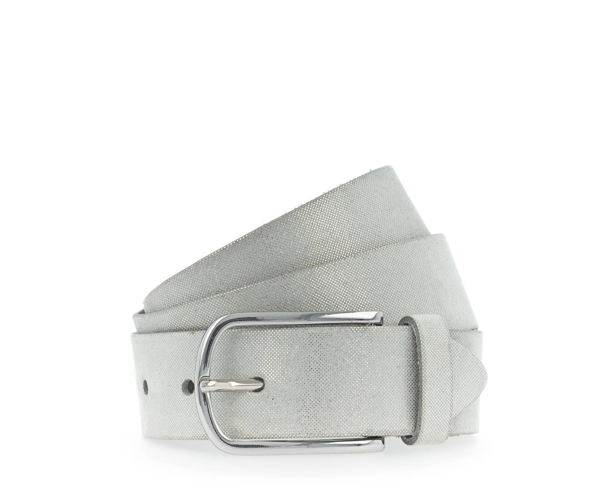 Vanzetti - 35 mm Gürtel weiß-silbermetallic | 2025-49nos 01.12.2 - Gr. - 105 von Vanzetti