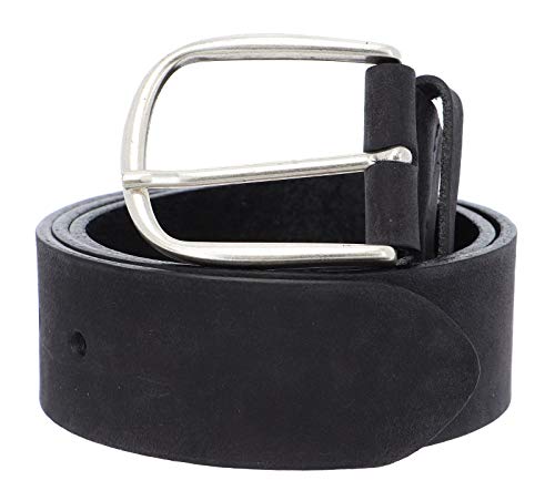 Vanzetti Denim Love 40mm Full Leather Belt W85 Black von Vanzetti