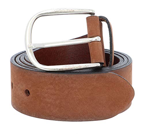 Vanzetti Denim Love 40mm Full Leather Belt W85 Cognac von Vanzetti