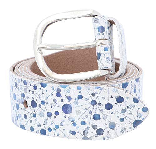 Vanzetti Genuine Beauty 35mm Belt W95 White/Blue von Vanzetti