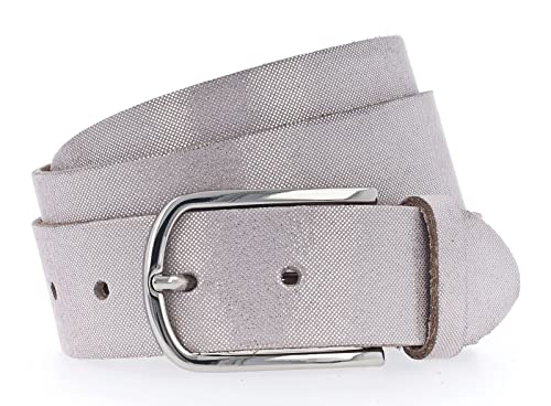 Vanzetti Glitter Radiance 35mm Metallic Belt W110 Light Pink/Silver Metallic von Vanzetti