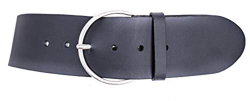 Vanzetti Hollywood Boulevard 60mm Round Leather Belt W100 Black von Vanzetti