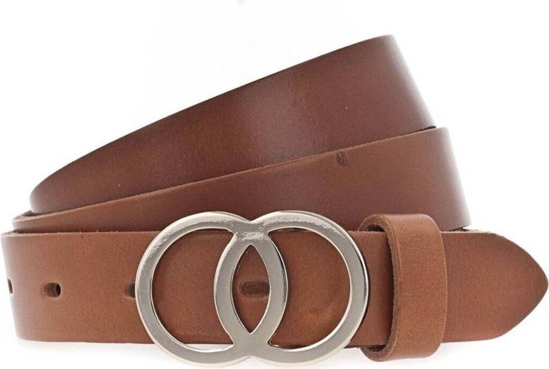 Vanzetti Ledergürtel - Ledergürtel mit Goldschnalle- Damengürtel - 40 mm Vollledergürtel von Vanzetti