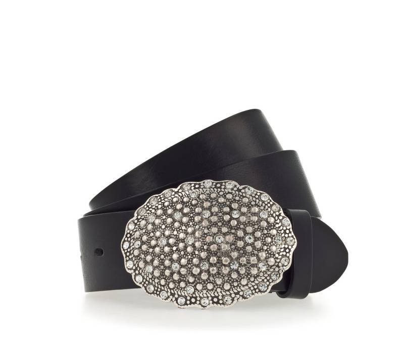 Vanzetti Ledergürtel - Ledergürtel mit Silberschließe - 40 mm Gürtel von Vanzetti